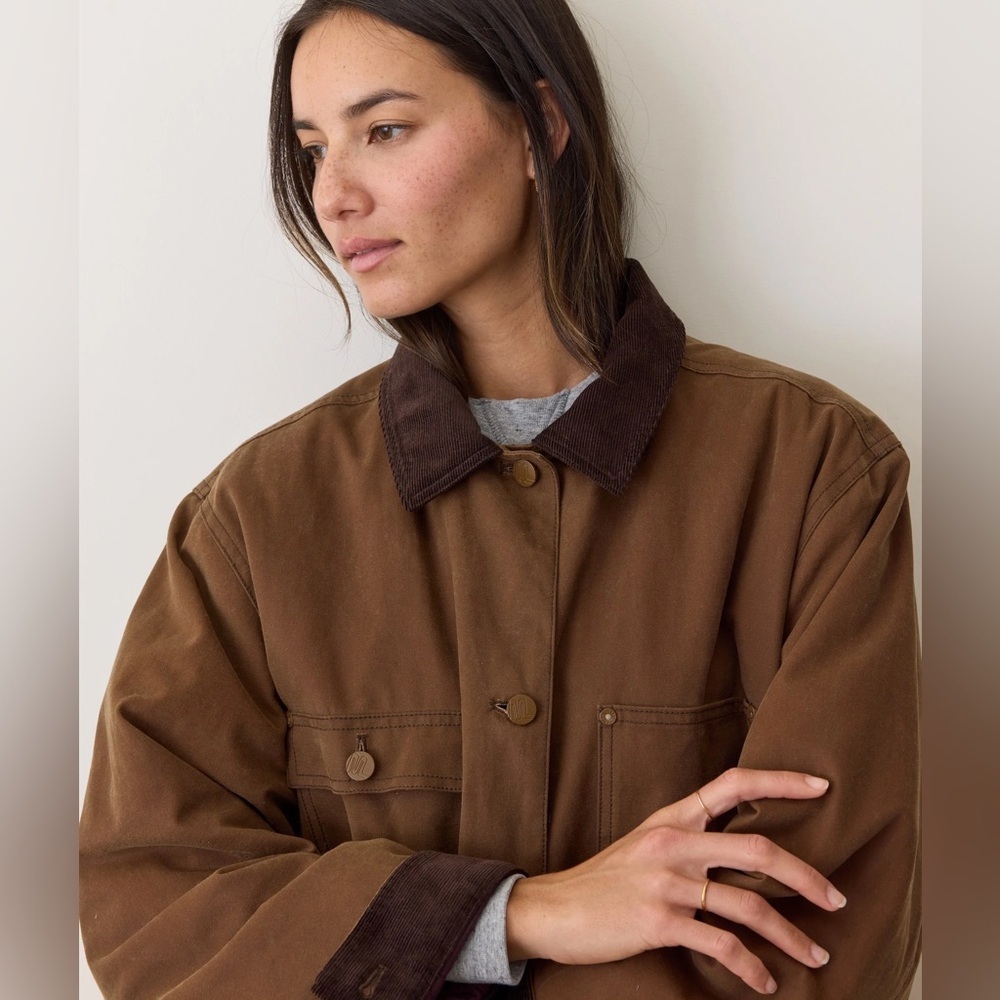 Marine Layer Riley Waxed Barn Jacket size medium sold out! - Picture 4 of 11
